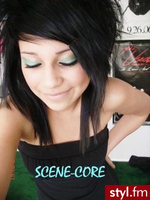 EMO Alternatywne Średnie Fryzury