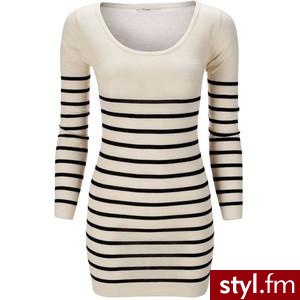 Striped Shift Dress White/Navy - Polyvore. Pobrano ze strony: http://www.polyvore.com/striped_shift_dress_white_navy/thing?id=21518040 - Pozostałe Ciuchy Moda