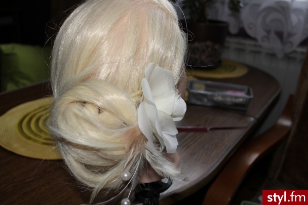 Blond Upięcie Kręcone Ślubne Długie Fryzury