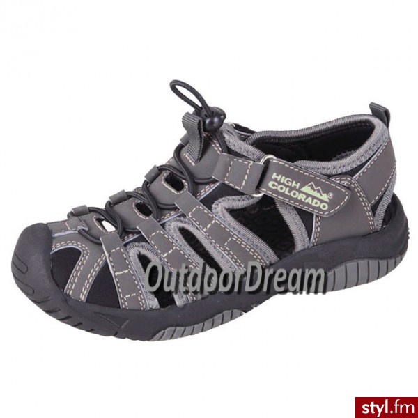 High Colorado SANDAŁY BREATH JR. BLACK - Sandały Buty Moda