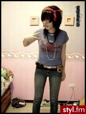 EMO Alternatywne Średnie Fryzury
