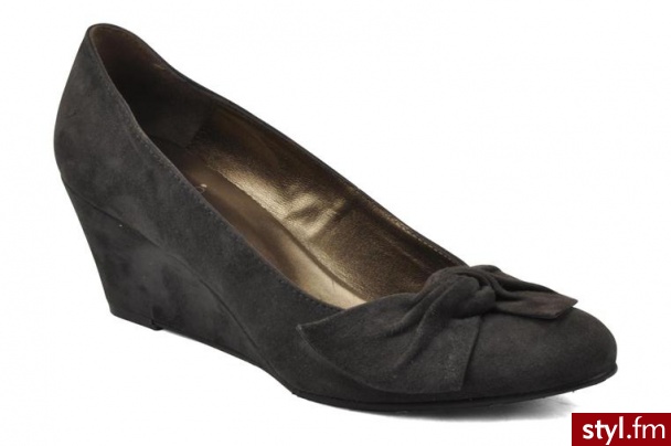 Perlato KOTURNY VILLIER BY PERLATO (Szary) - Koturny Buty Moda