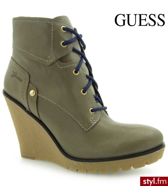 Guess EIREEN SHOOTIE ANKLE BOOT TAUPE - Botki Buty Moda