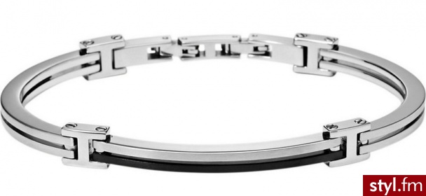 Bransoletka męska Fossil  JF00489998 - Bransoletki Biżuteria Moda