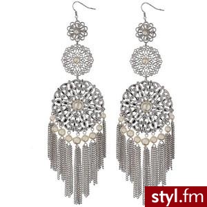 Pearl Disc Earrings - Polyvore. Pobrano ze strony: http://www.polyvore.com/pearl_disc_earrings/thing?id=15899334 - Pozostałe Dodatki Moda