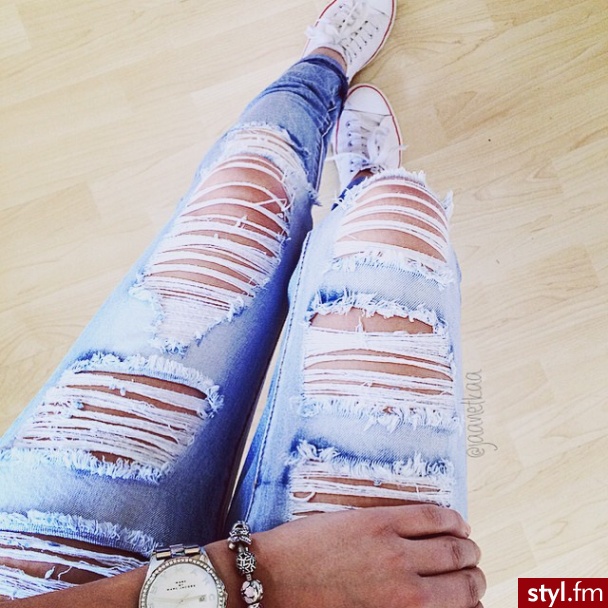 Jeansy Spodnie Moda