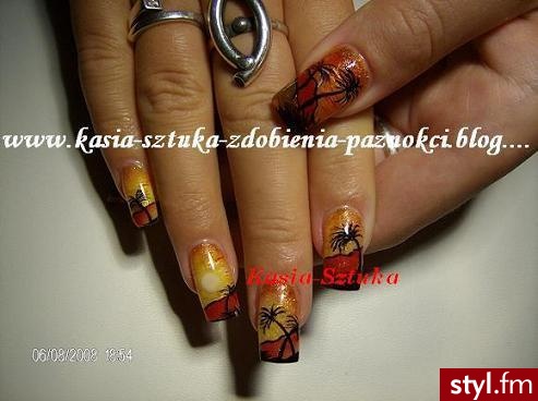 To nie jest moje wykonanie... znalezione w internecie :)) - Paznokcie