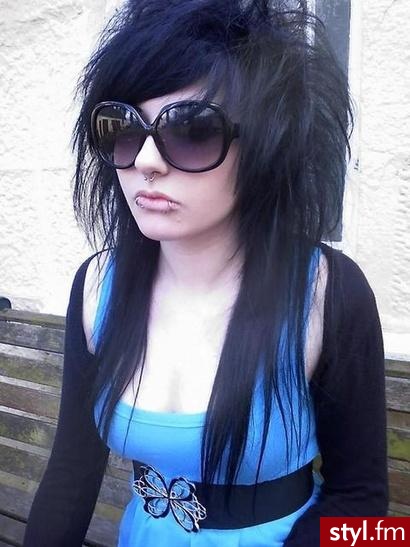 EMO Alternatywne Średnie Fryzury