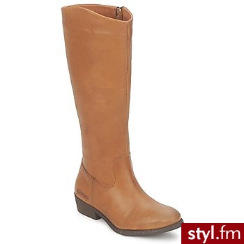 Kickers BUTY ASHIGH Brown / CLAIR - Kozaki Buty Moda