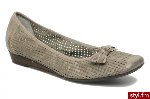 Myma Balerinki Centaine (zielony) - Balerinki Buty Moda