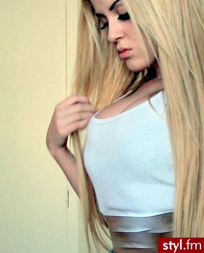 Blond Rozpuszczone Proste Na co dzień Długie Fryzury
