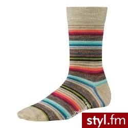 SMARTWOOL Skarpety COLOR STRIPE SW717-100 - Skarpetki Bielizna Moda