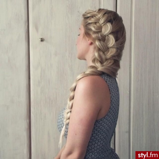 Blond Warkocze Proste Na co dzień Długie Fryzury