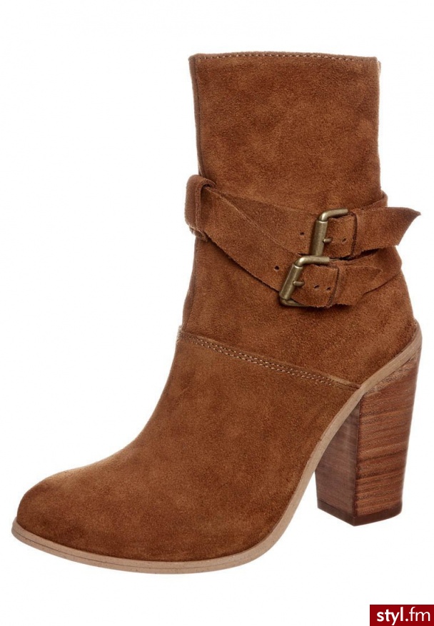 zign Botki brązowy (zz0213-20) - Botki Buty Moda