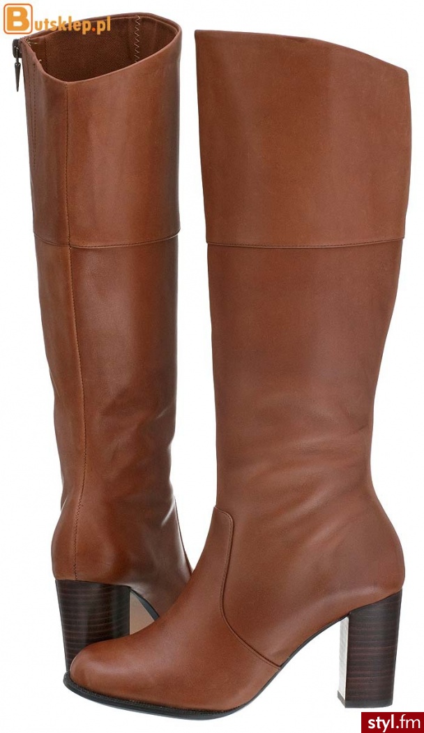 Clarks buty Lora Beccles (20351639) BEŻOWY KOZAKI - Kozaki Buty Moda