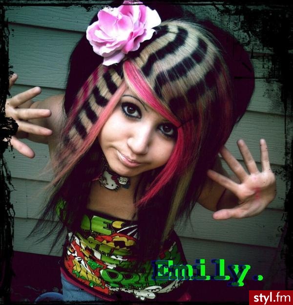 EMO Alternatywne Średnie Fryzury