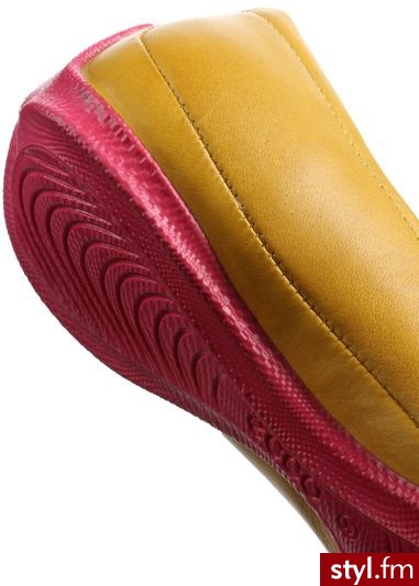 ECCO Baleriny angel żółty - Balerinki Buty Moda