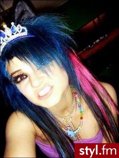 EMO Alternatywne Średnie Fryzury
