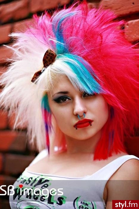 Punk Rock Alternatywne Średnie Fryzury