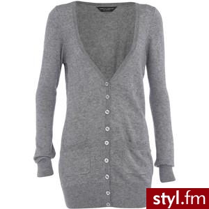 Grey wool mix boyfriend cardi - Dorothy Perkins - Polyvore. Pobrano ze strony: http://www.polyvore.com/grey_wool_mix_boyfriend_cardi/thing?id=25305825 - Pozostałe Ciuchy Moda