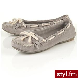 MARINE Grey Lace Moccasins - TopShop - Polyvore. Pobrano ze strony: http://www.polyvore.com/cgi/thing?id=27991841 - Pozostałe Buty Moda