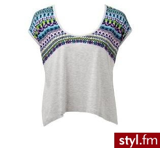 Forever New Carrie Tribal Print Tee - Bluzki Ciuchy Moda