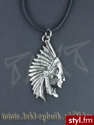 Wisiorek INDIANIN -10175 - Wisiorki Biżuteria Moda