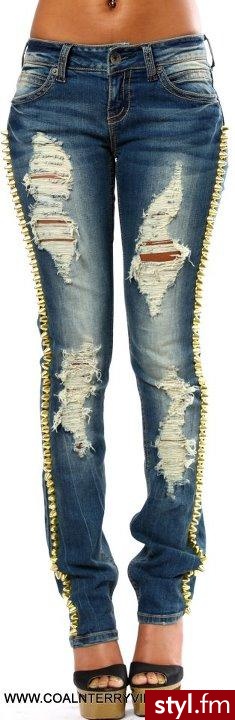 Jeansy Spodnie Moda