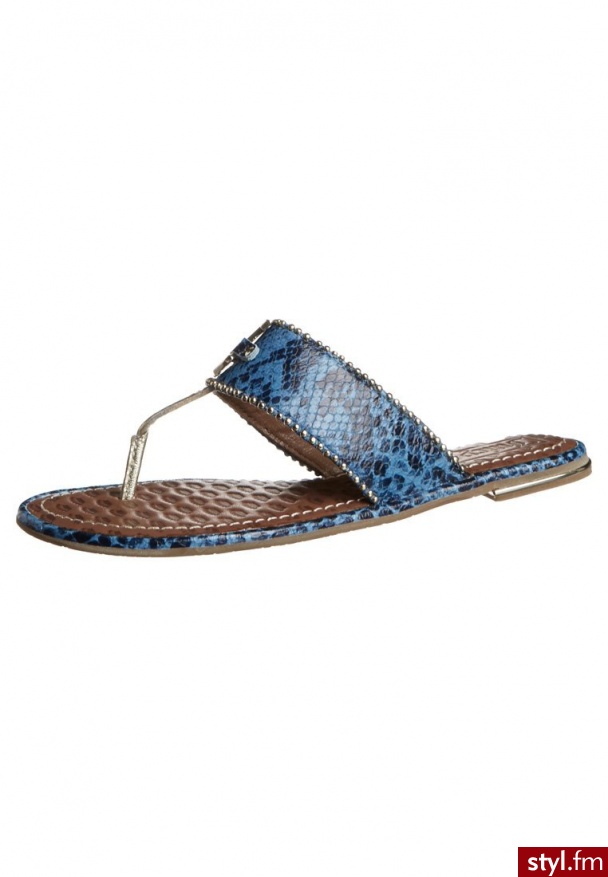 Juicy Couture ADELINE Japonki niebieski J182048 - Klapki Buty Moda