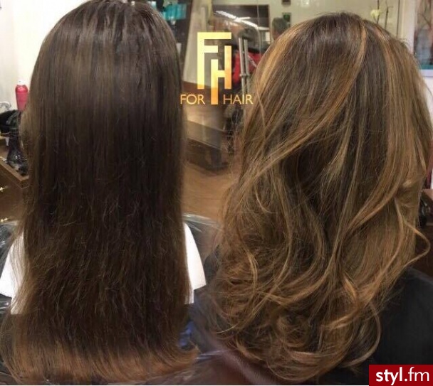 Koloryzację wykonała Julia
Salon For Hair - Brązowe Rozpuszczone Kręcone Na co dzień Długie Fryzury