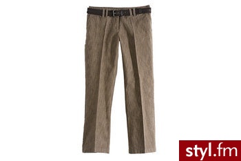 S.Oliver S Oliver Spodnie damskie z paskiem brązowe roz. W42 L34 (5904378151775) - Paski Dodatki Moda