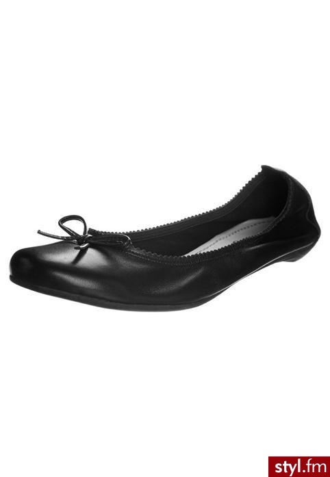 Taupage Baleriny czarny - Balerinki Buty Moda