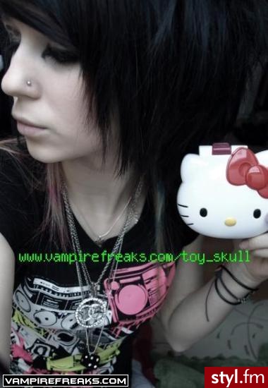EMO Alternatywne Średnie Fryzury