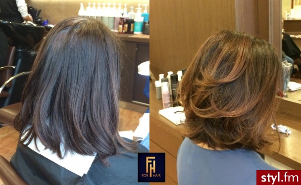 Salon For Hair - Brązowe Rozpuszczone Proste Na co dzień Średnie Fryzury