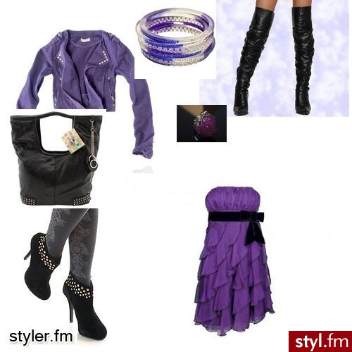 fiolet i czrny. kocham - Styler