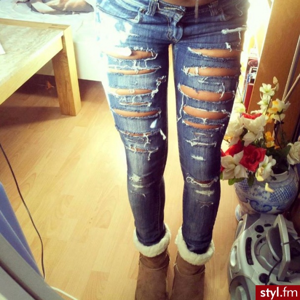 Jeansy Spodnie Moda