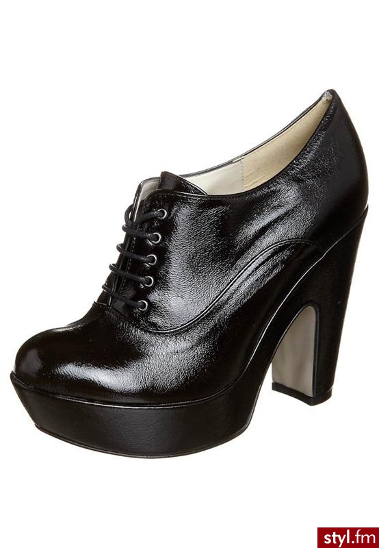 Zign Botki na obcasie czarny - Botki Buty Moda