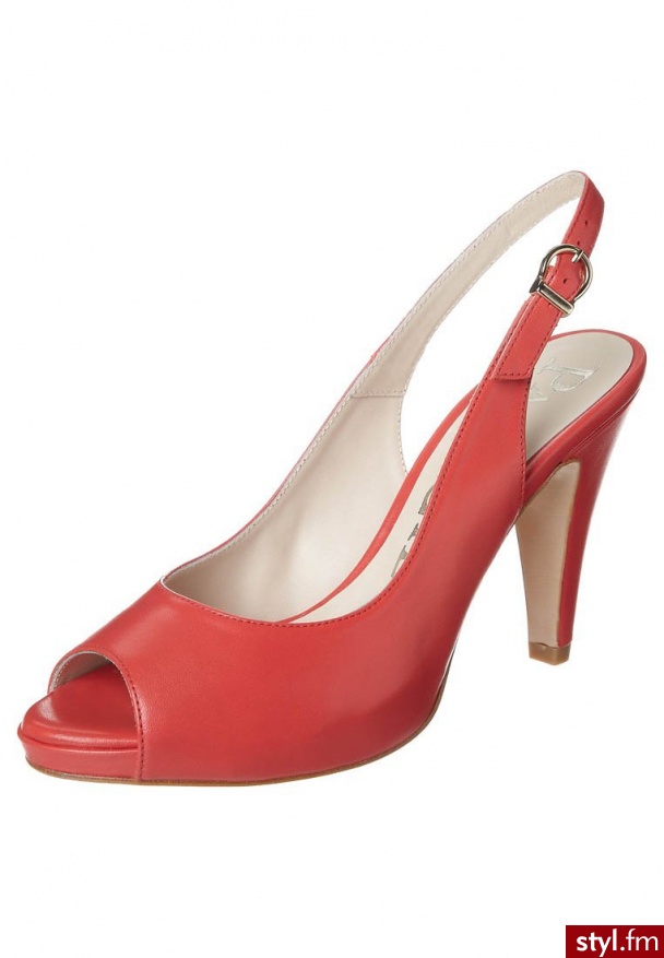 Paco Gil KIMI KATE Szpilki Peep Toe czerwony - Szpilki Buty Moda