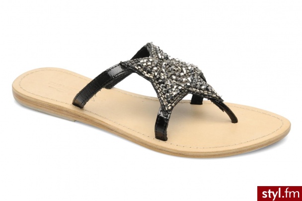 Elizabeth Stuart Klapki i japonki Penelope 658 (Czarny) - Klapki Buty Moda