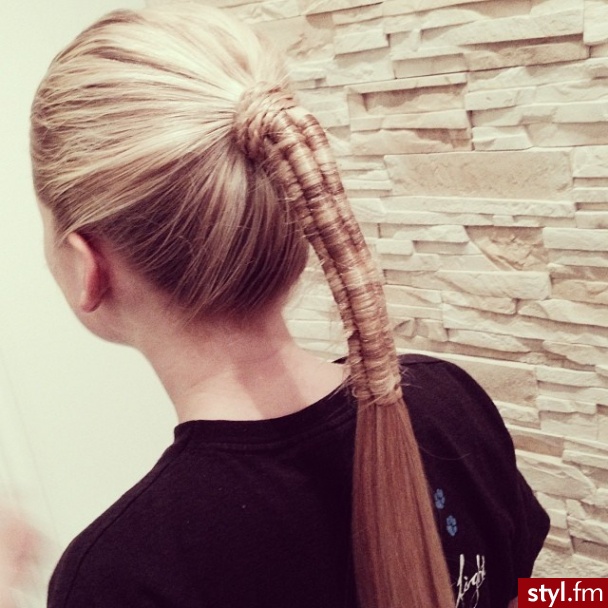 Blond Warkocze Proste Na co dzień Długie Fryzury