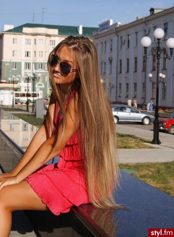Blond Rozpuszczone Proste Na co dzień Długie Fryzury