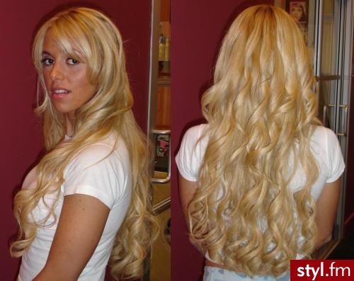 Blond Rozpuszczone Kręcone Na co dzień Długie Fryzury