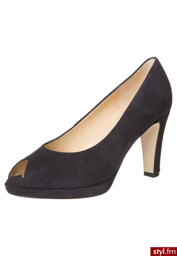 Gabor Peep Toe niebieski CZÓŁENKA CZARNY - Czółenka Buty Moda