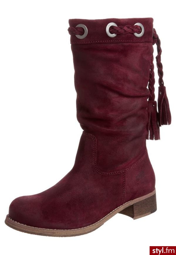 Shoot Kowbojki i Buty motocyklowe czerwony (SH13648) - Pozostałe Buty Moda