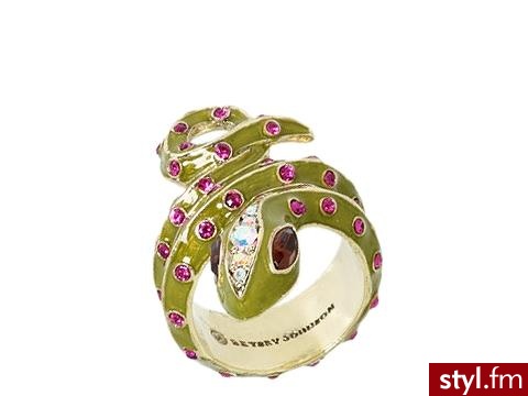 wąż z dżungli - pierścionek Betsey Johnson 46$ - Pozostałe Dodatki Moda