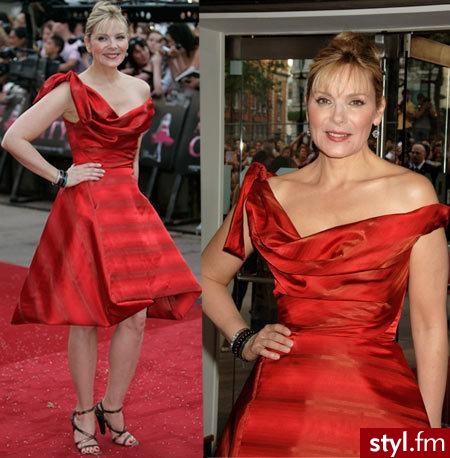 Kim Catrrall w sukience od Vivienne Westwood - Pozostałe Ciuchy Moda