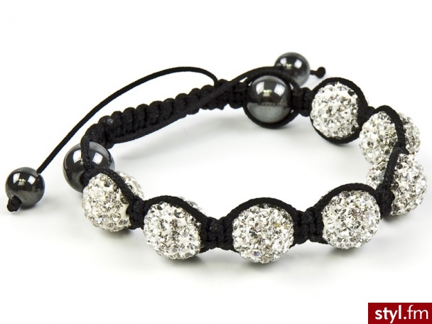 Iloko BRANSOLETKA SHAMBALLA  7 SWAROVSKI - Bransoletki Biżuteria Moda
