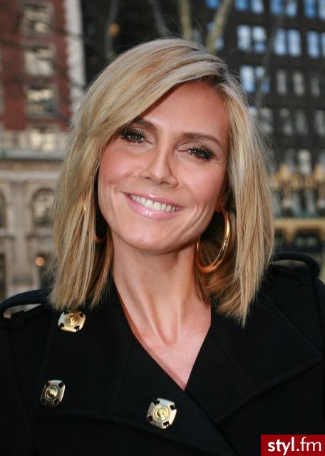 Heidi Klum.Fot. Seweryn Dombrowski - Średnie Fryzury