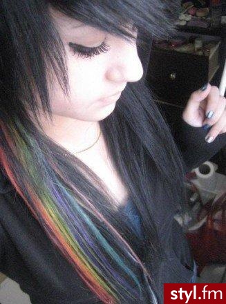 EMO Alternatywne Średnie Fryzury