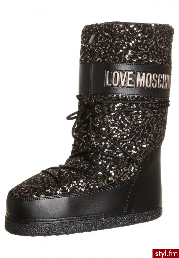 Love Moschino Śniegowce czarny (JA24042G0YJM0) - Pozostałe Buty Moda